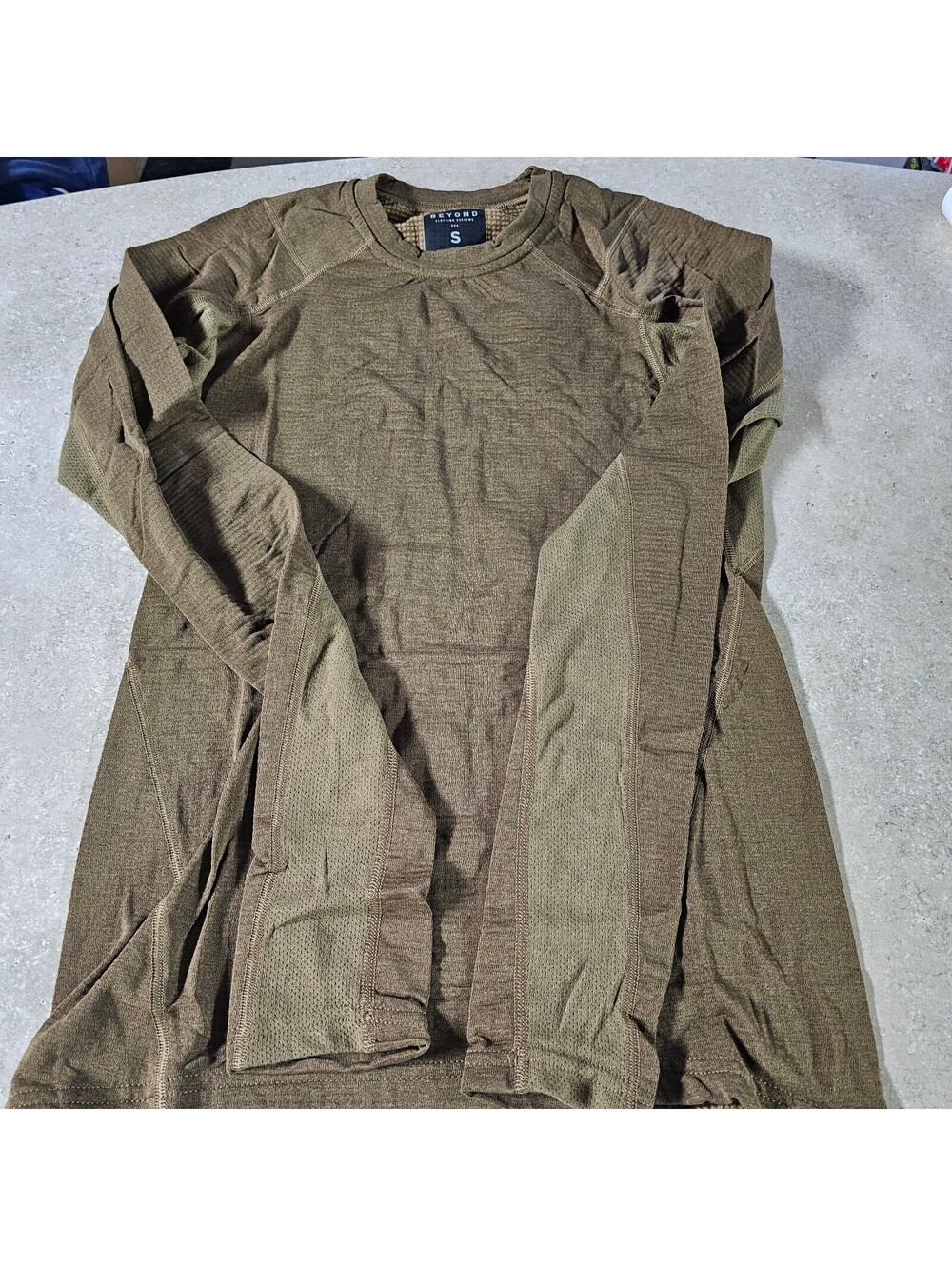 Beyond Clothing Systems Small Long Sleeve Shirt Brown